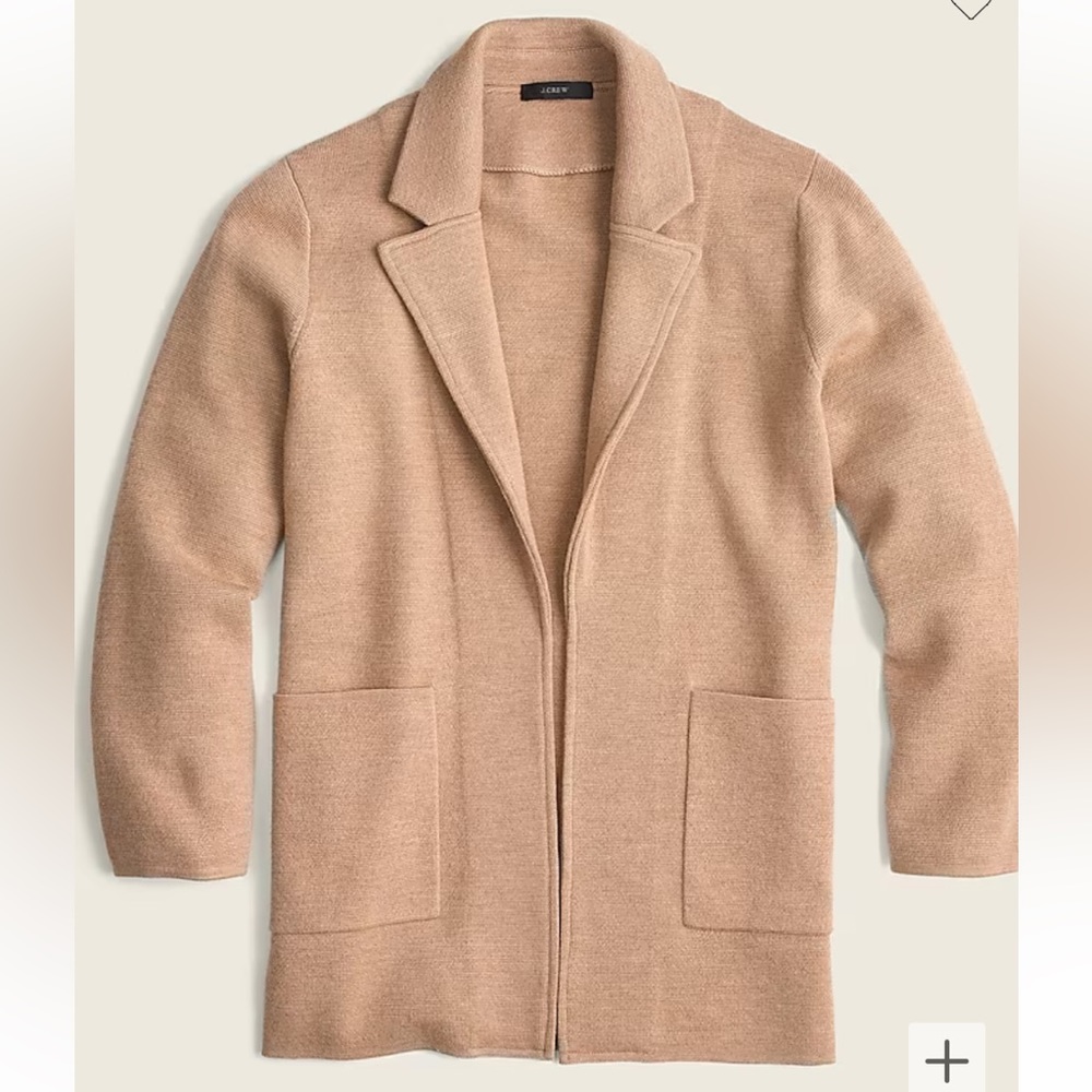 J. Crew Sophie Open Front Sweater Blazer - image 3